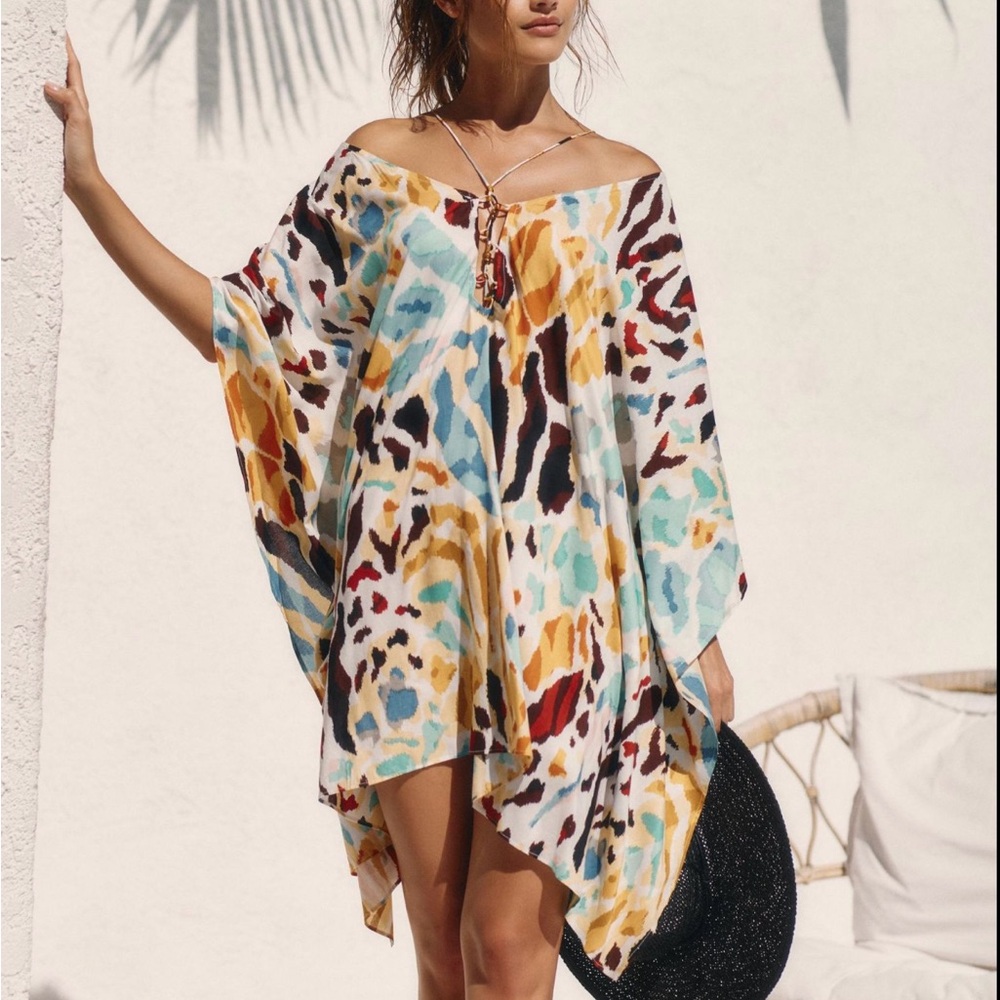 Anthropologie Neutral Motif Cover Up/Dress